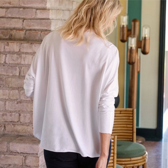 Frank & Eileen Tee Lab Long Sleeve Funnel Neck Tee Ballet Slipper size Small - Picture 4 of 12